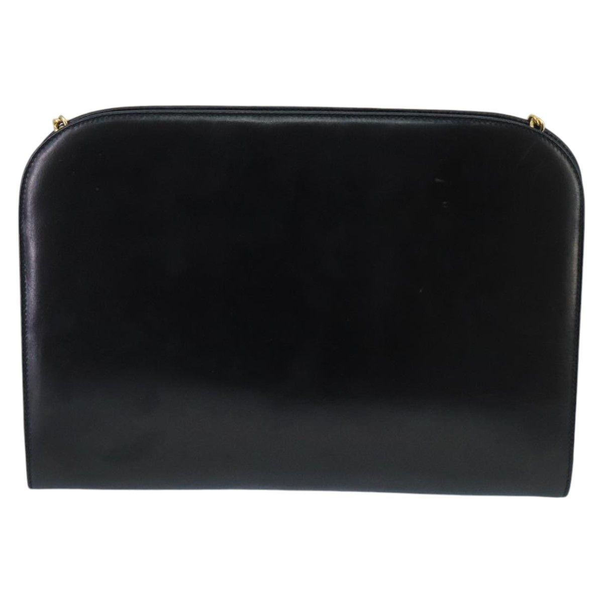 Salvatore Ferragamo Gancini Black Leather Shoulder Bag (Pre-Owned) Size ONE SIZE - 3 Thumbnail