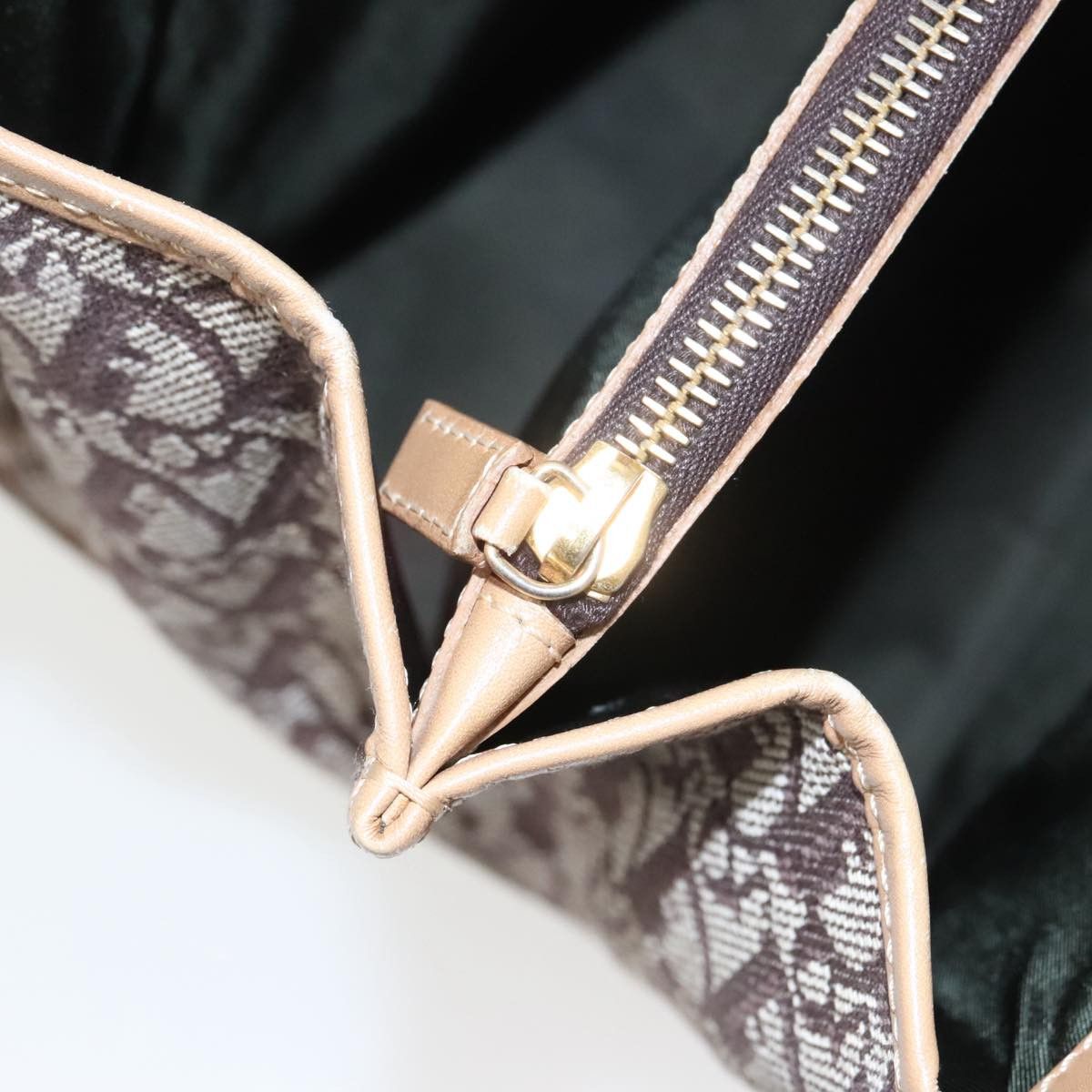 Dior Trotter Brown Canvas Handbag (Pre-Owned) Size ONE SIZE - 13 Thumbnail