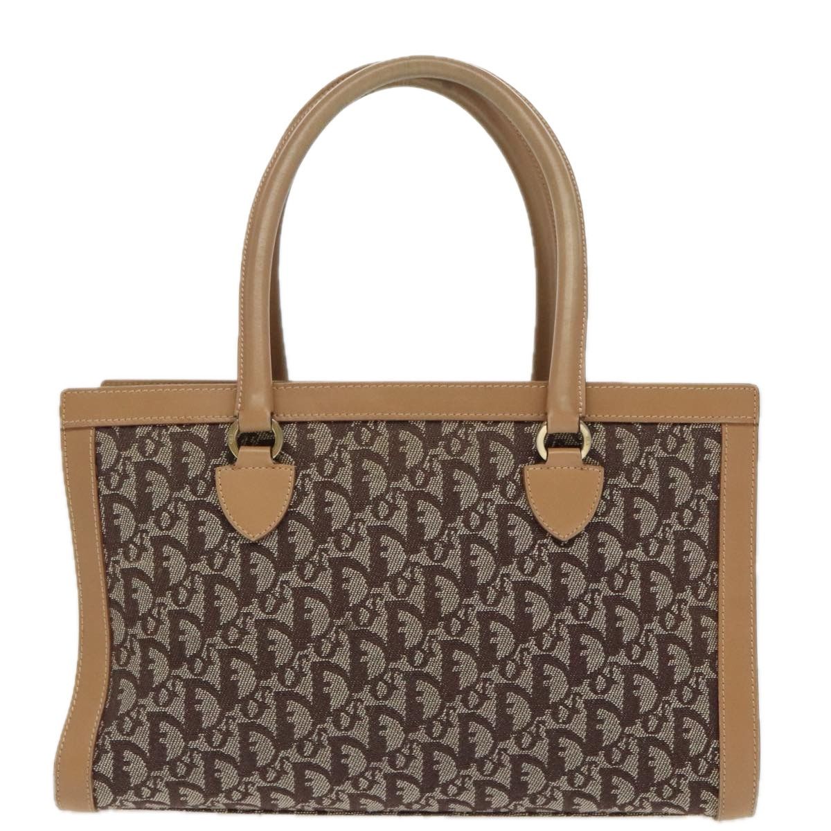 Dior Trotter Brown Canvas Handbag (Pre-Owned) Size ONE SIZE - 2 Thumbnail