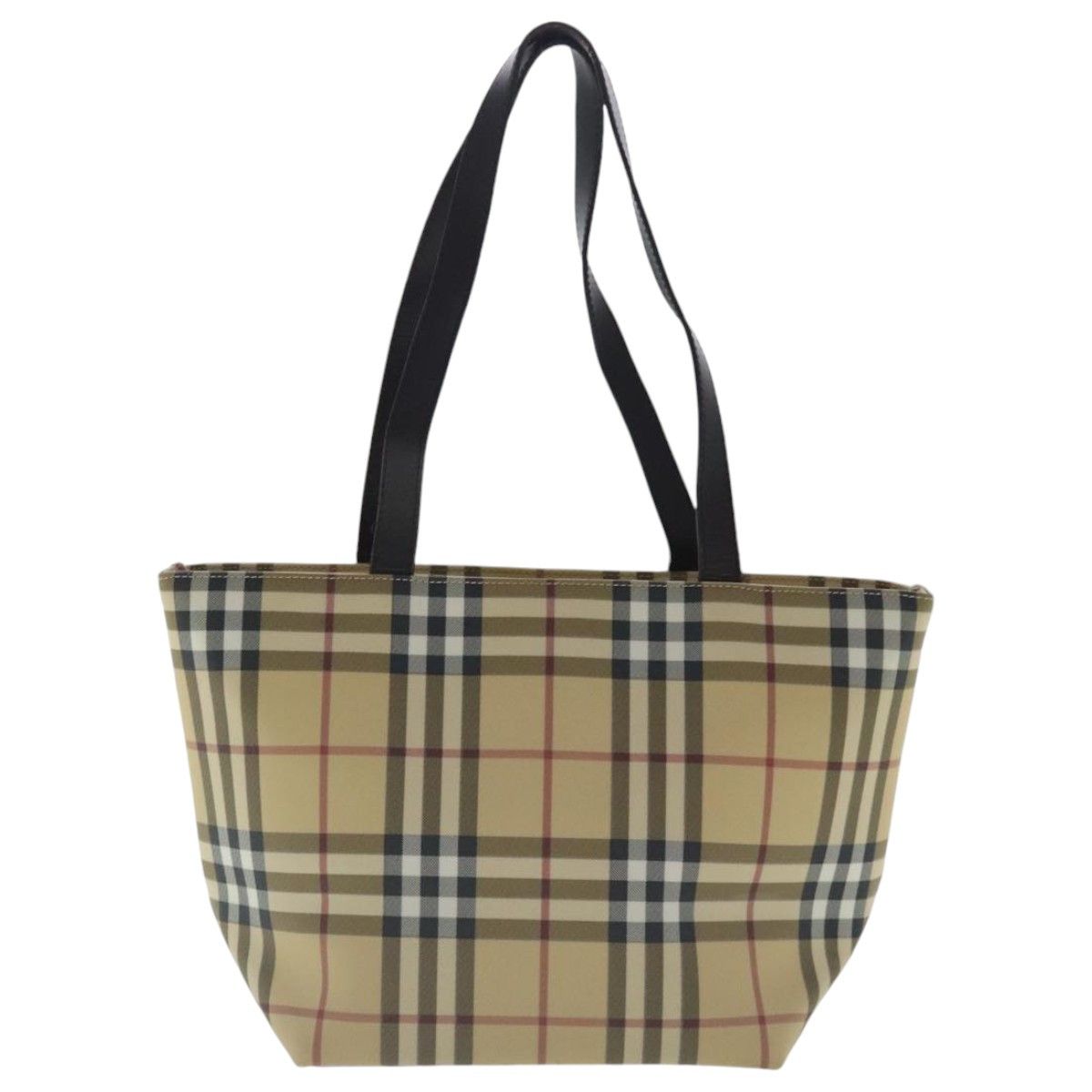 Burberry Nova Check Beige Canvas Tote Bag (Pre-Owned) Size ONE SIZE - 2 Thumbnail