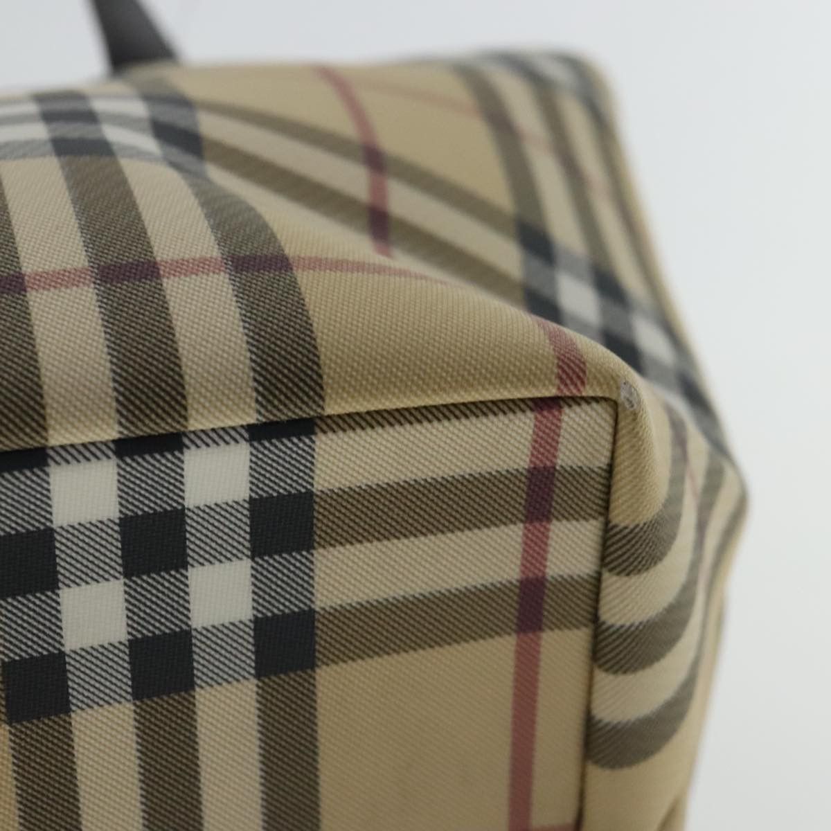 Burberry Nova Check Beige Canvas Tote Bag (Pre-Owned) Size ONE SIZE - 9 Thumbnail