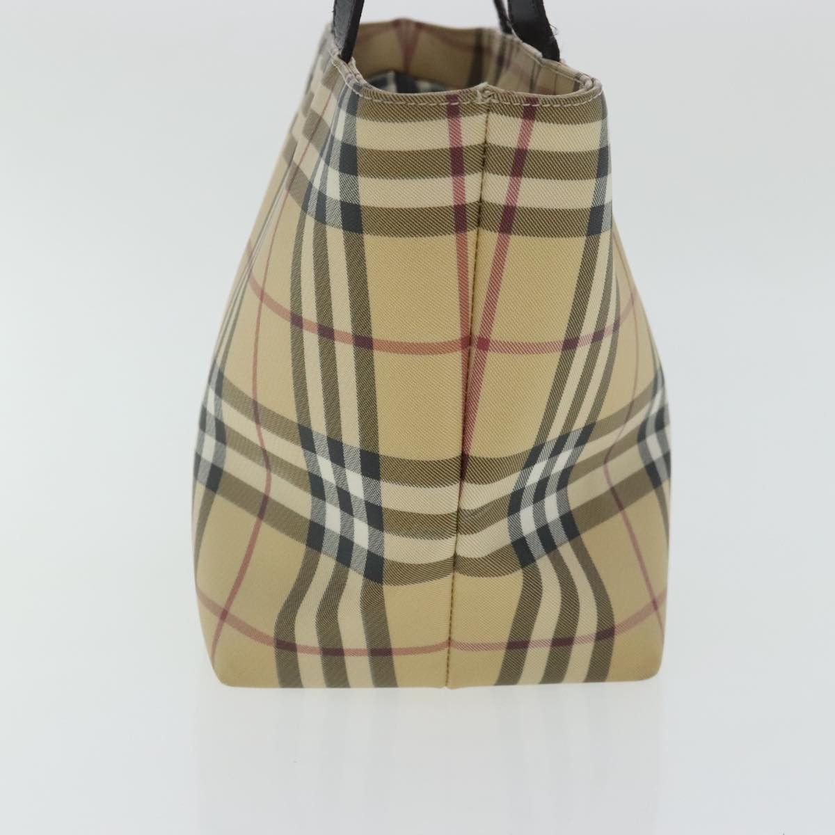 Burberry Nova Check Beige Canvas Tote Bag (Pre-Owned) Size ONE SIZE - 3 Thumbnail