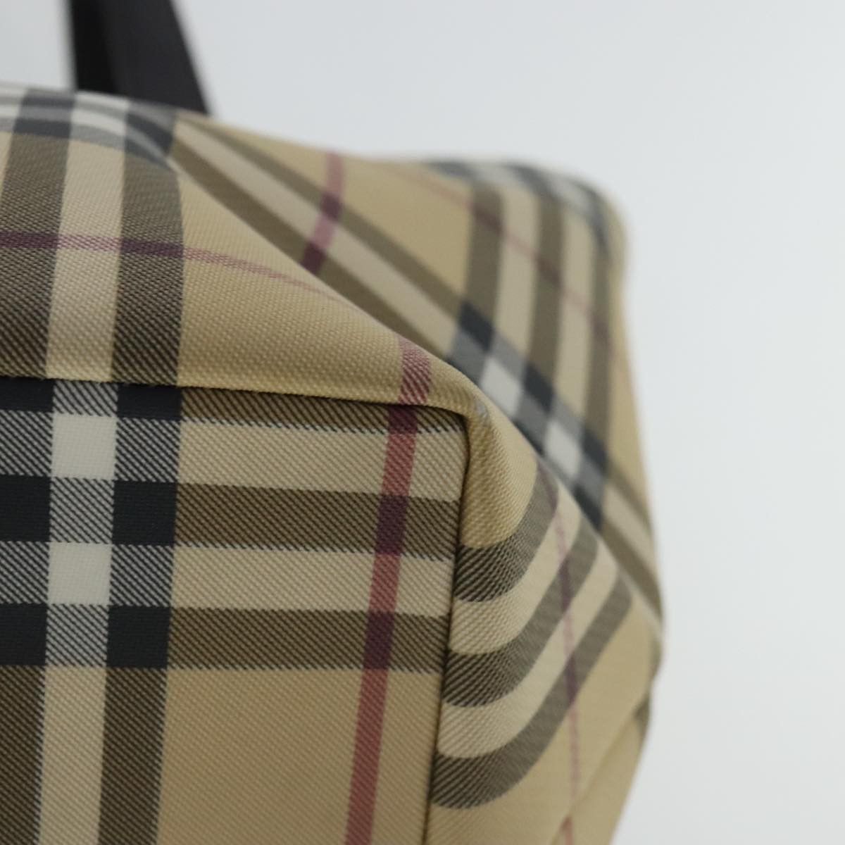 Burberry Nova Check Beige Canvas Tote Bag (Pre-Owned) Size ONE SIZE - 10 Thumbnail