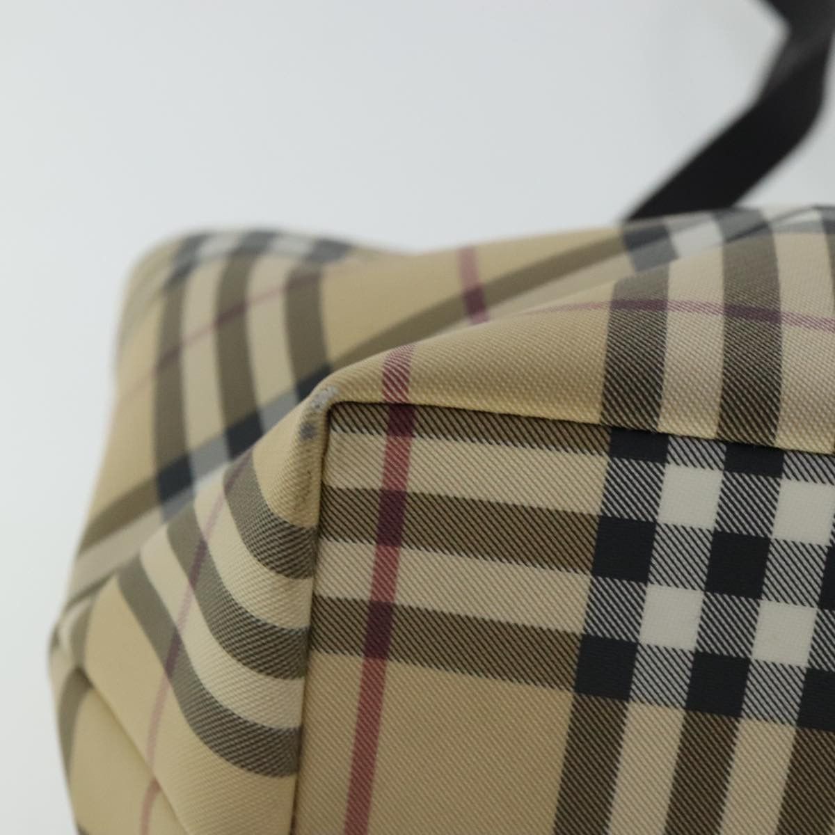 Burberry Nova Check Beige Canvas Tote Bag (Pre-Owned) Size ONE SIZE - 8 Thumbnail