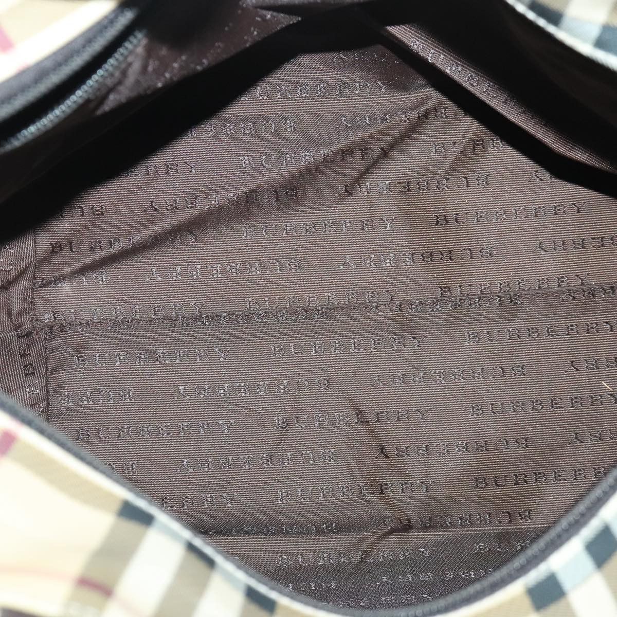 Burberry Nova Check Beige Canvas Tote Bag (Pre-Owned) Size ONE SIZE - 11 Thumbnail
