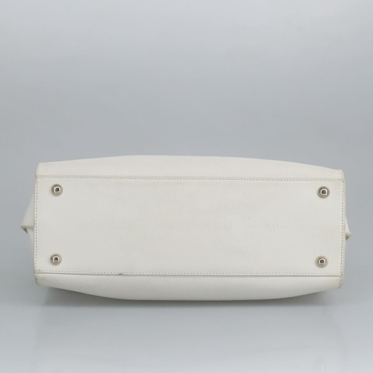Salvatore Ferragamo White Leather Shoulder Bag (Pre-Owned) Size ONE SIZE - 9 Thumbnail