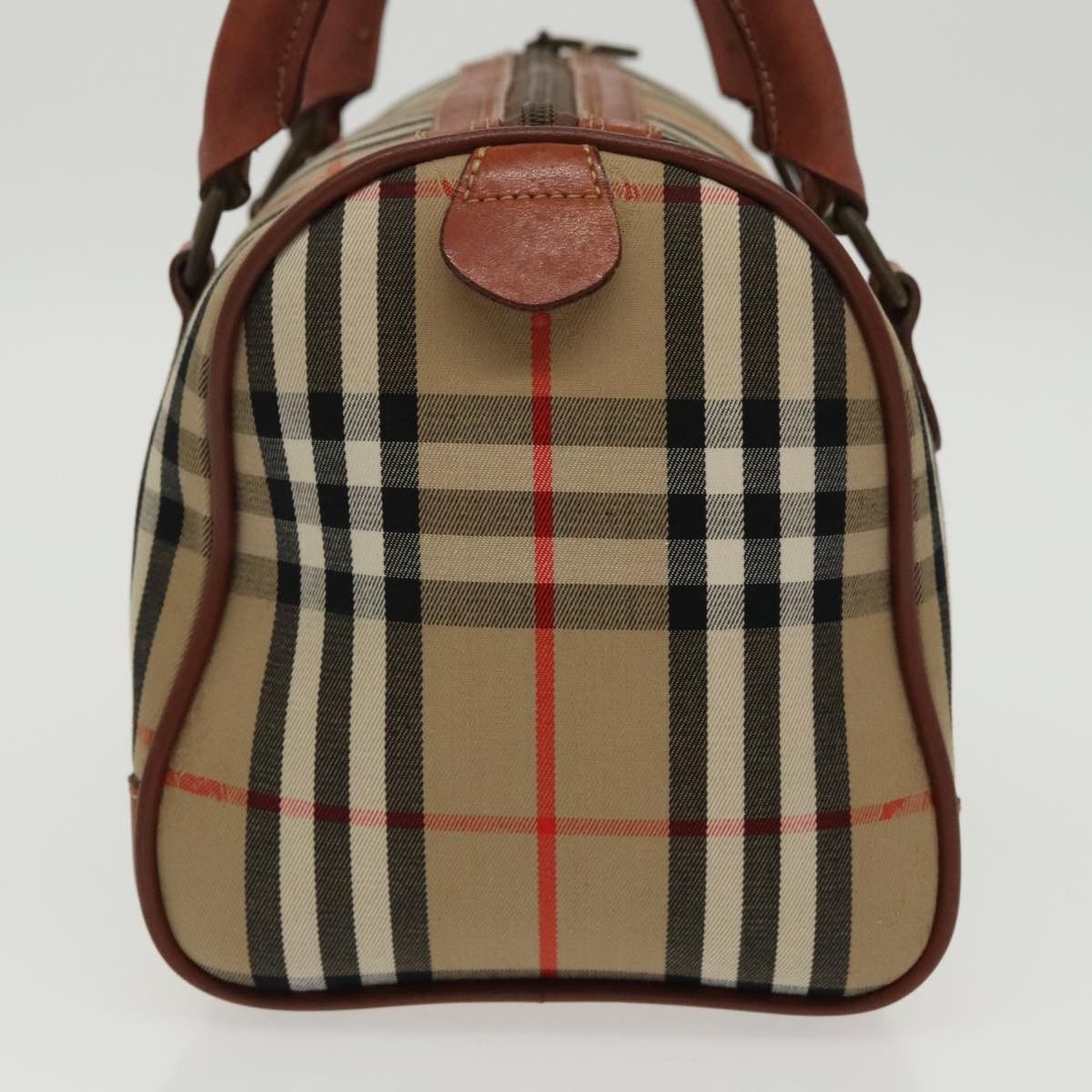 Burberry Nova Check Beige Canvas Handbag (Pre-Owned) Size ONE SIZE - 3 Thumbnail