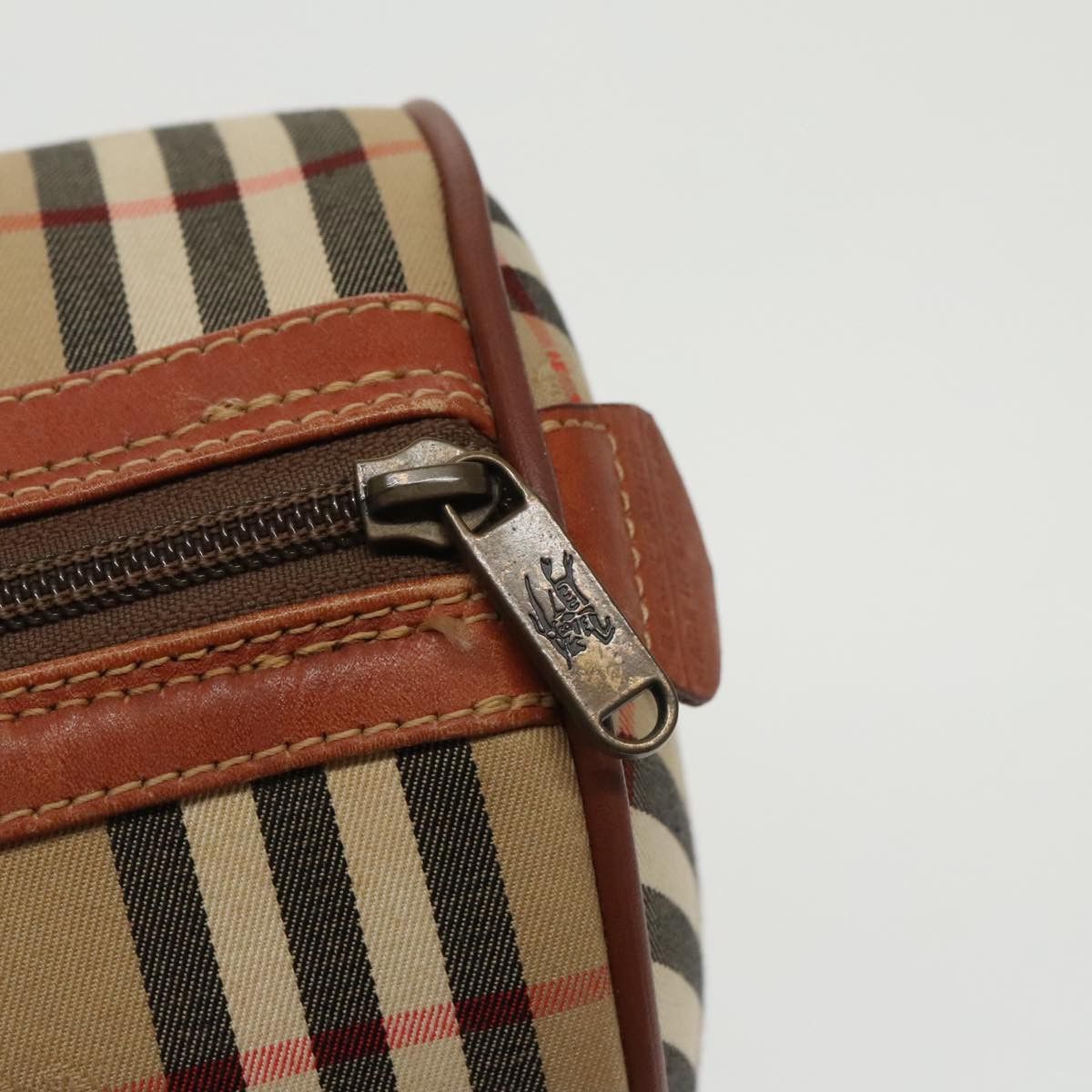 Burberry Nova Check Beige Canvas Handbag (Pre-Owned) Size ONE SIZE - 7 Thumbnail
