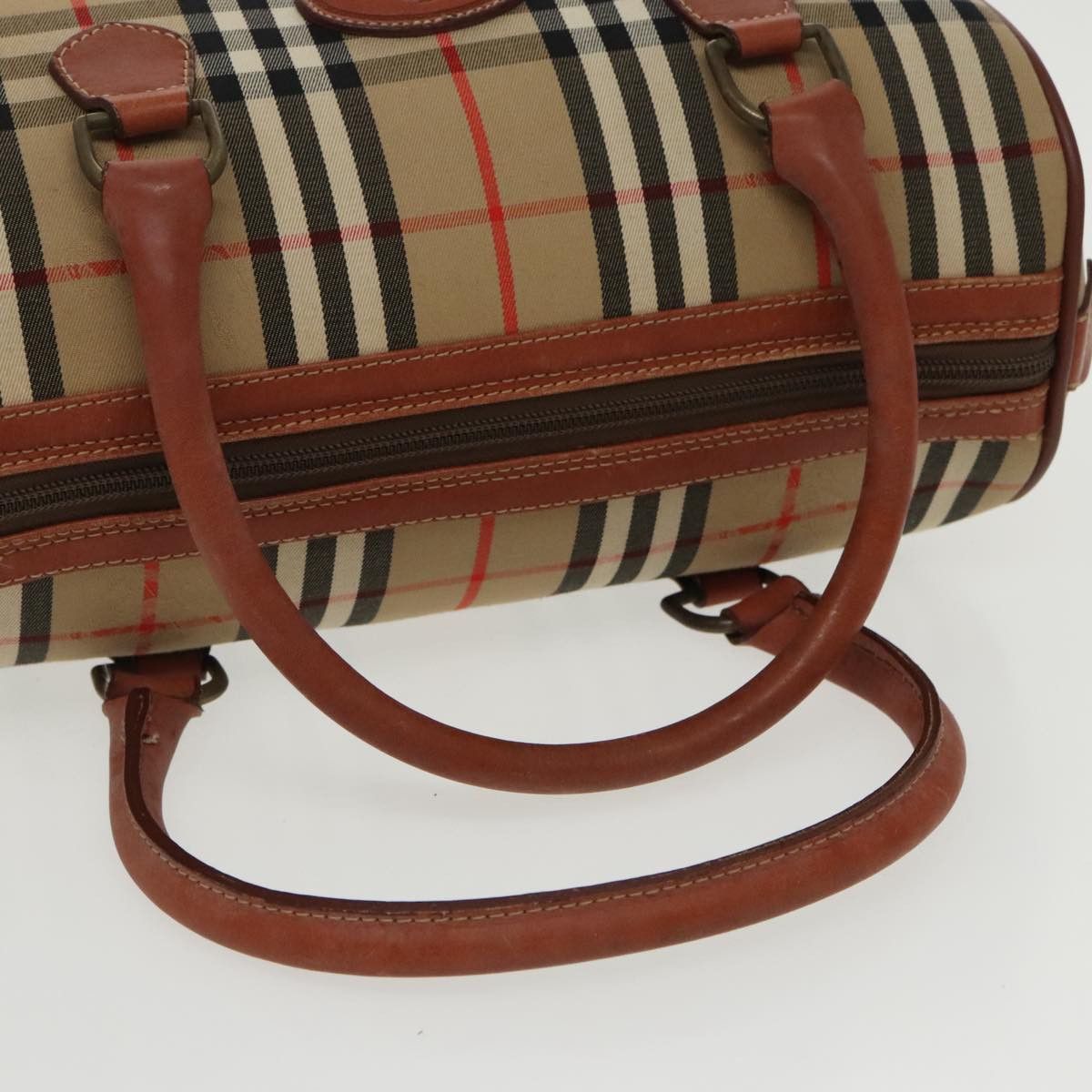 Burberry Nova Check Beige Canvas Handbag (Pre-Owned) Size ONE SIZE - 4 Thumbnail