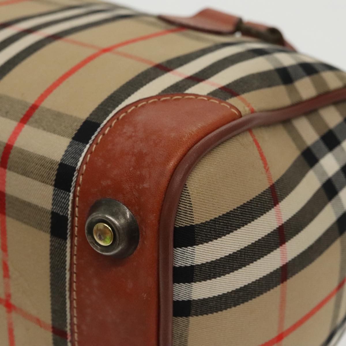 Burberry Nova Check Beige Canvas Handbag (Pre-Owned) Size ONE SIZE - 17 Thumbnail