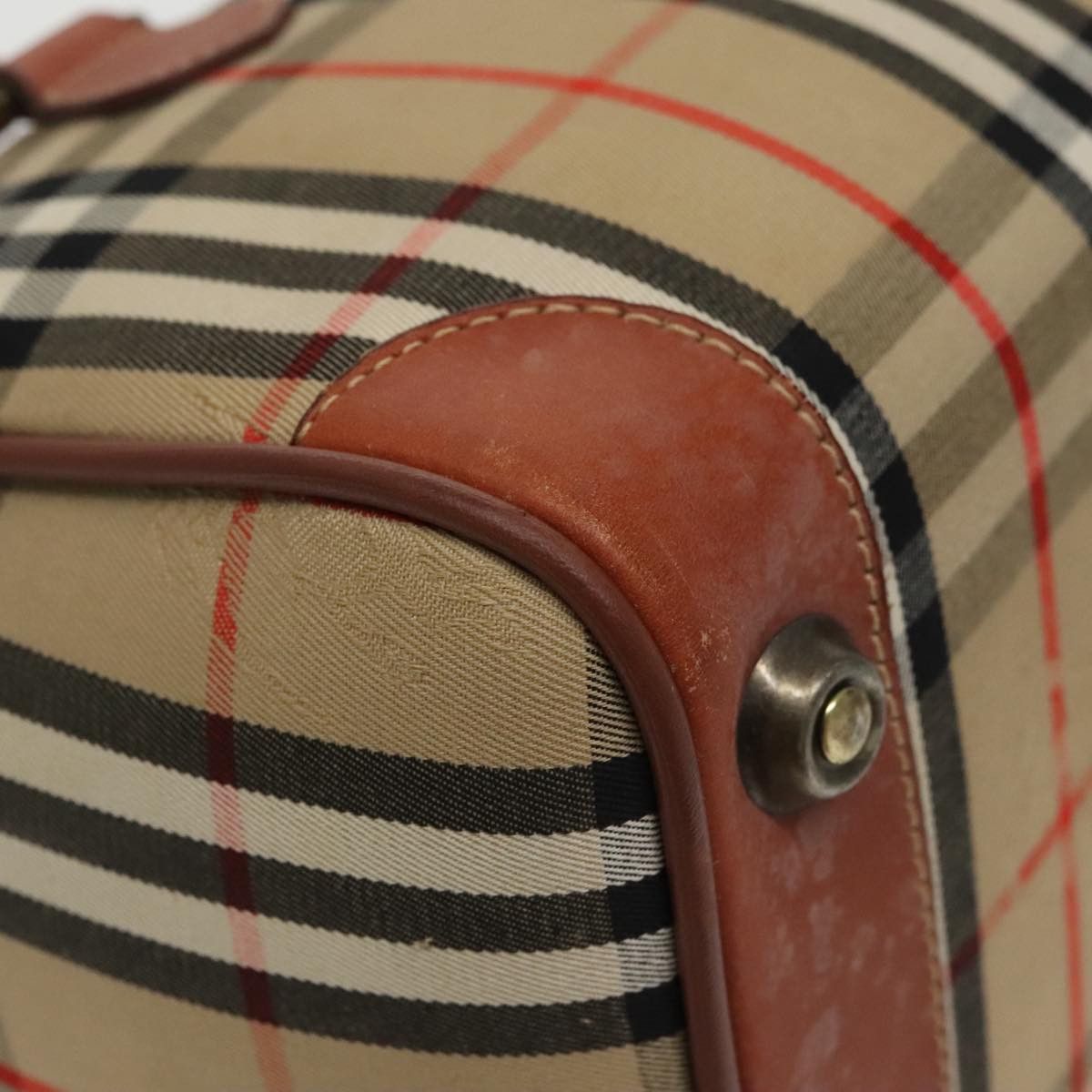 Burberry Nova Check Beige Canvas Handbag (Pre-Owned) Size ONE SIZE - 18 Thumbnail