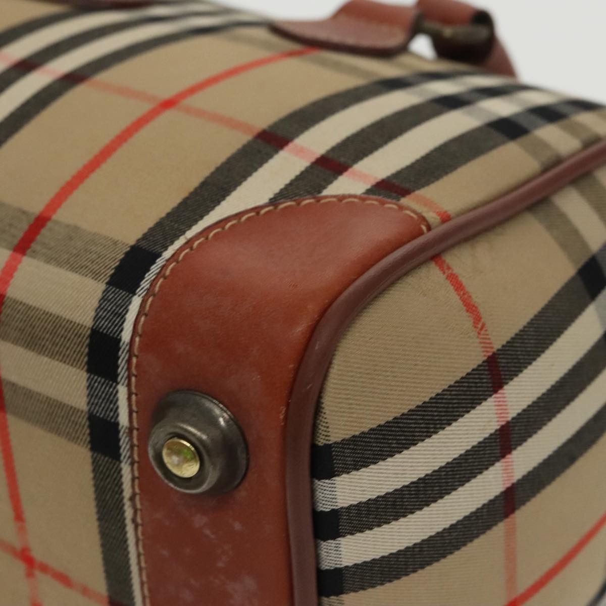 Burberry Nova Check Beige Canvas Handbag (Pre-Owned) Size ONE SIZE - 6 Thumbnail
