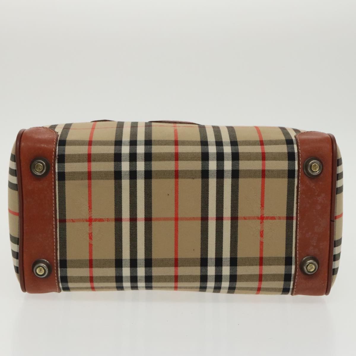 Burberry Nova Check Beige Canvas Handbag (Pre-Owned) Size ONE SIZE - 5 Thumbnail