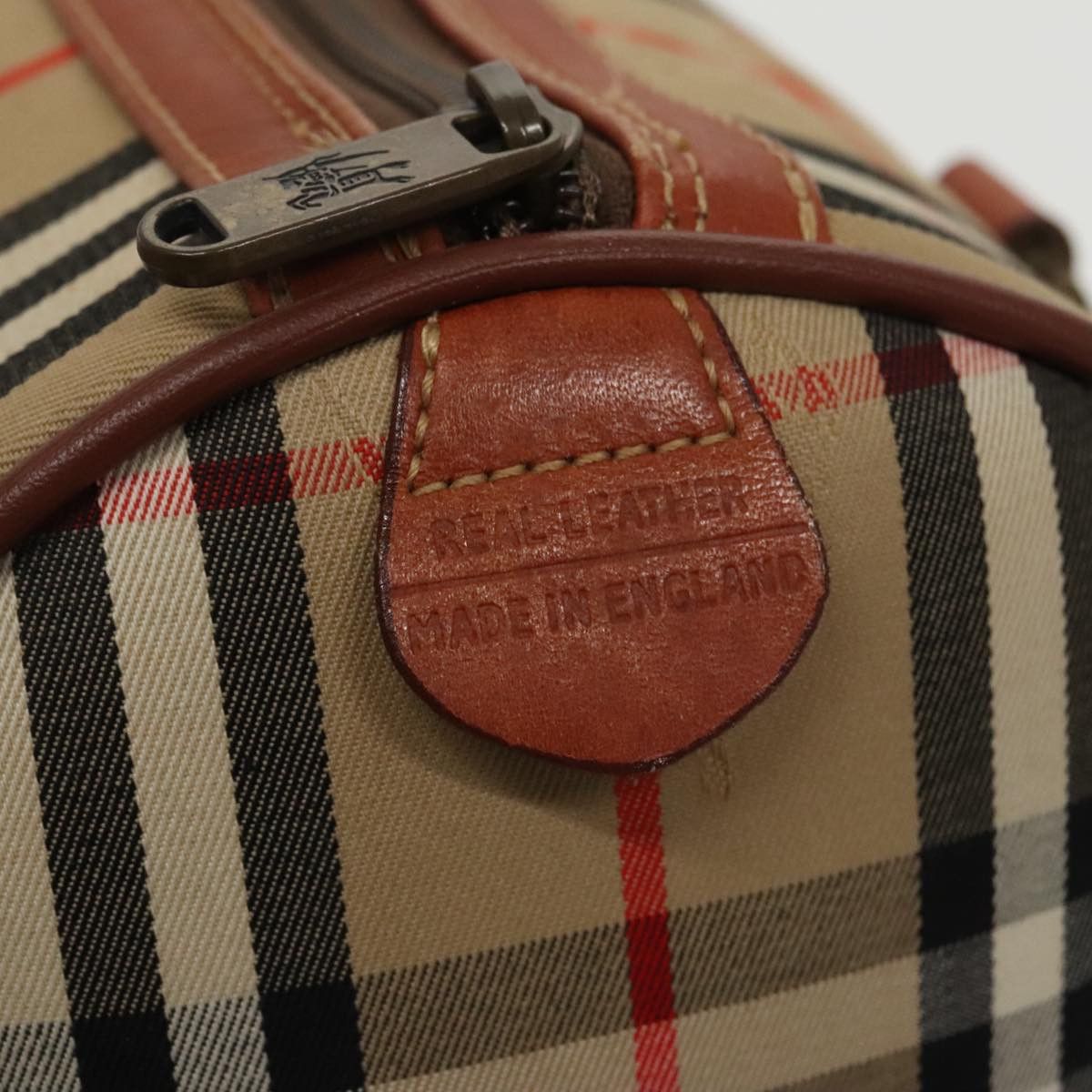 Burberry Nova Check Beige Canvas Handbag (Pre-Owned) Size ONE SIZE - 10 Thumbnail