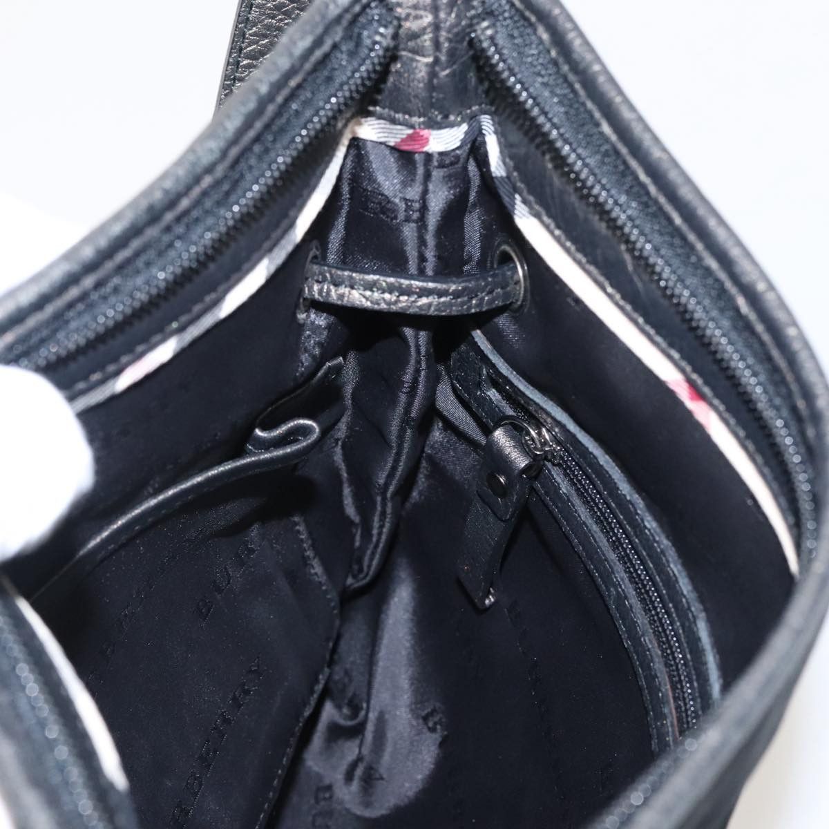Burberry Black Synthetic Shoulder Bag (Pre-Owned) Size ONE SIZE - 11 Thumbnail