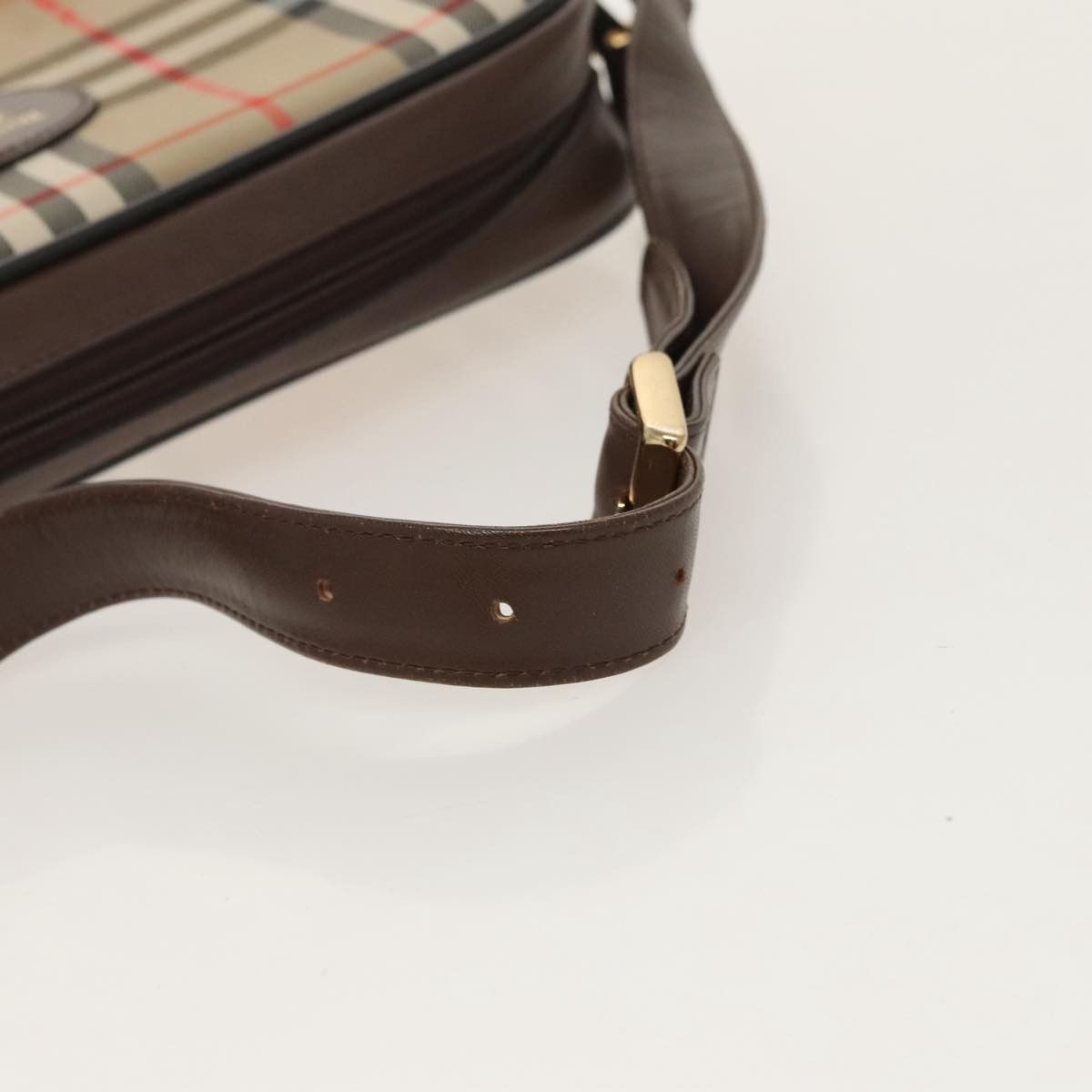 Burberry Nova Check Beige Canvas Shoulder Bag (Pre-Owned) Size ONE SIZE - 5 Thumbnail