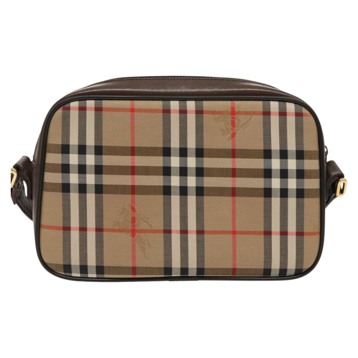 Burberry Nova Check Beige Canvas Shoulder Bag (Pre-Owned) Size ONE SIZE - 2 Thumbnail