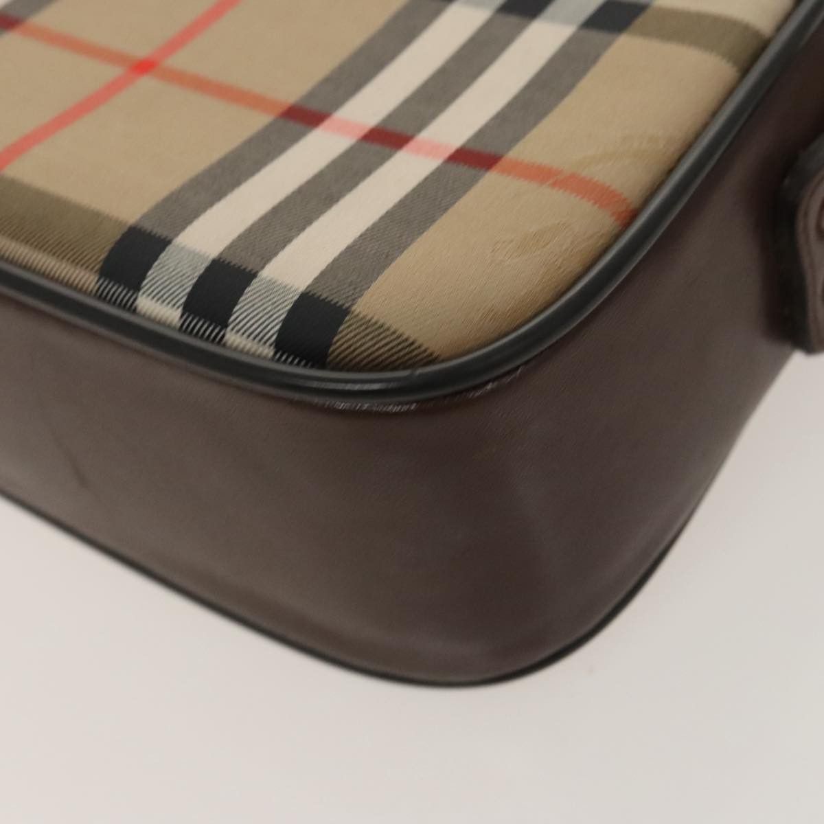 Burberry Nova Check Beige Canvas Shoulder Bag (Pre-Owned) Size ONE SIZE - 8 Thumbnail
