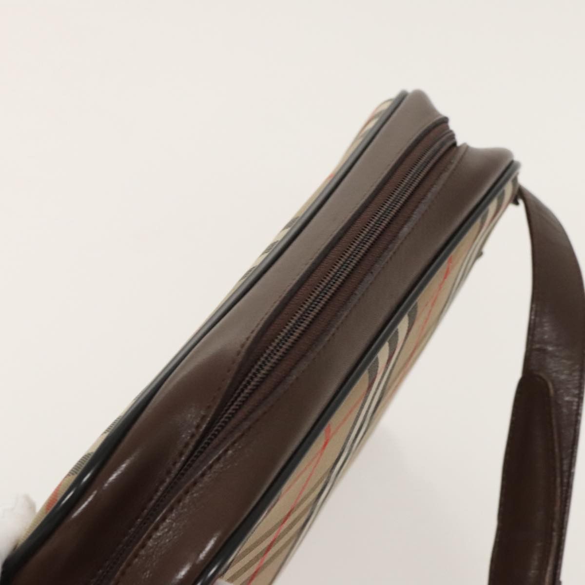 Burberry Nova Check Beige Canvas Shoulder Bag (Pre-Owned) Size ONE SIZE - 19 Thumbnail