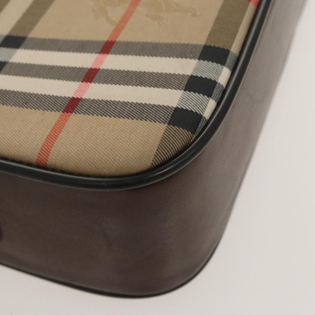 Burberry Nova Check Beige Canvas Shoulder Bag (Pre-Owned) Size ONE SIZE - 7 Thumbnail