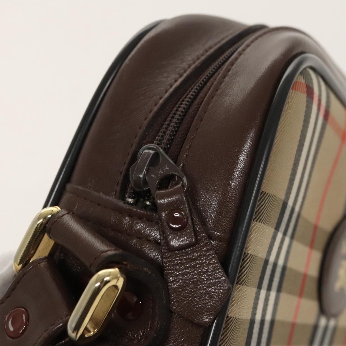 Burberry Nova Check Beige Canvas Shoulder Bag (Pre-Owned) Size ONE SIZE - 14 Thumbnail