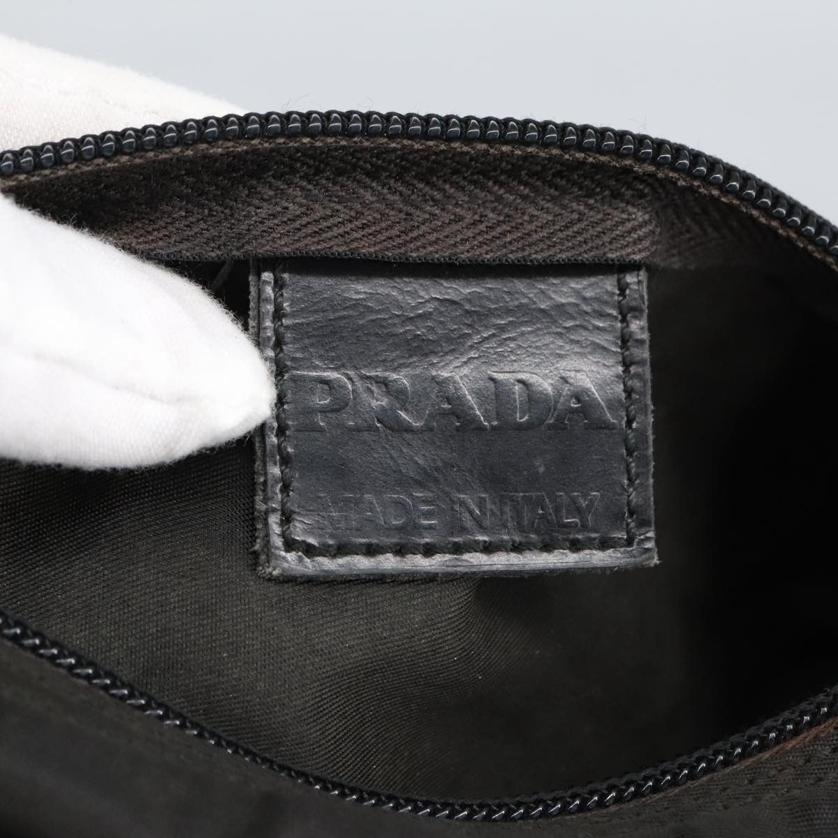 Prada Black Synthetic Clutch Bag (Pre-Owned) Size ONE SIZE - 10 Thumbnail