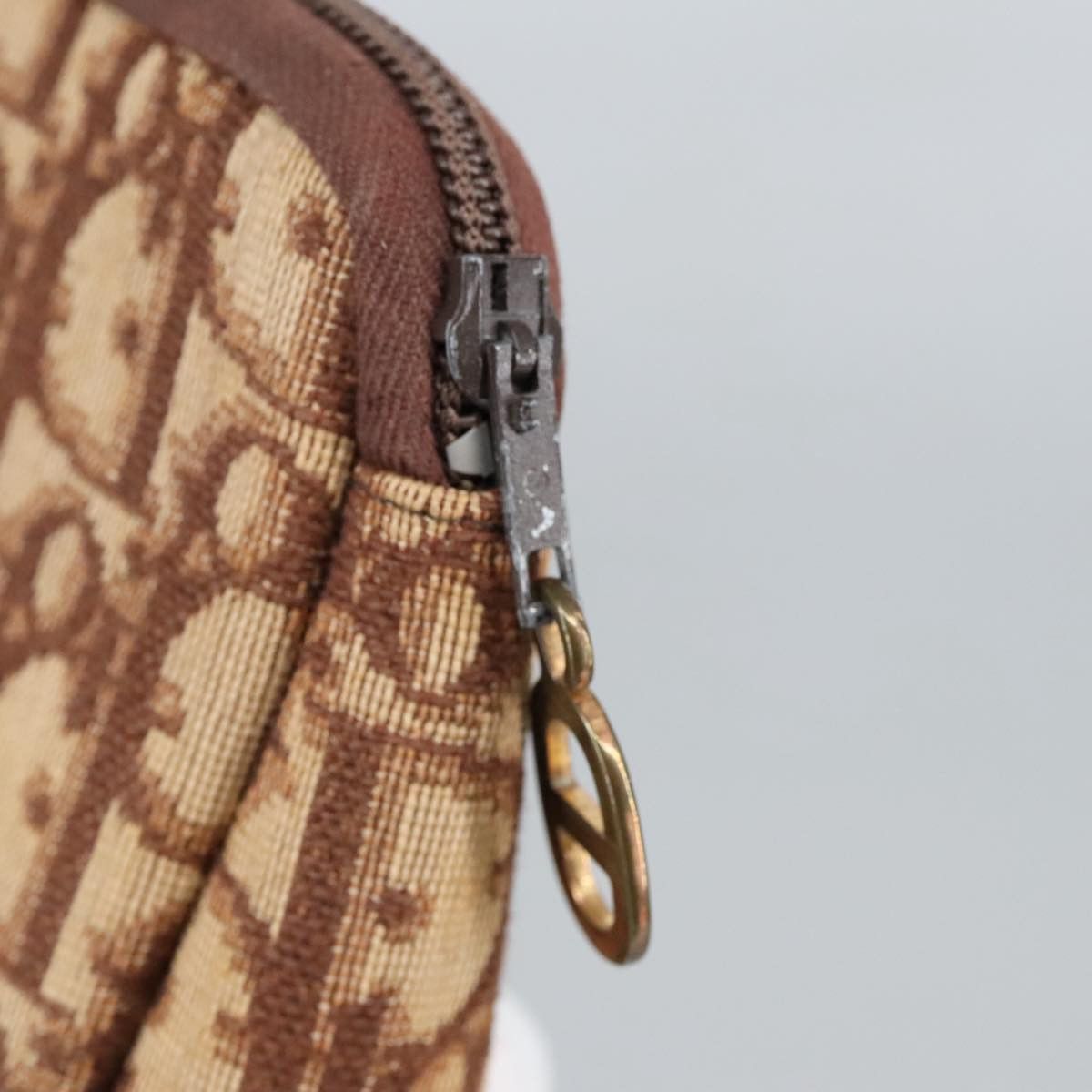 Dior Oblique Brown Canvas Clutch Bag (Pre-Owned) Size ONE SIZE - 13 Thumbnail