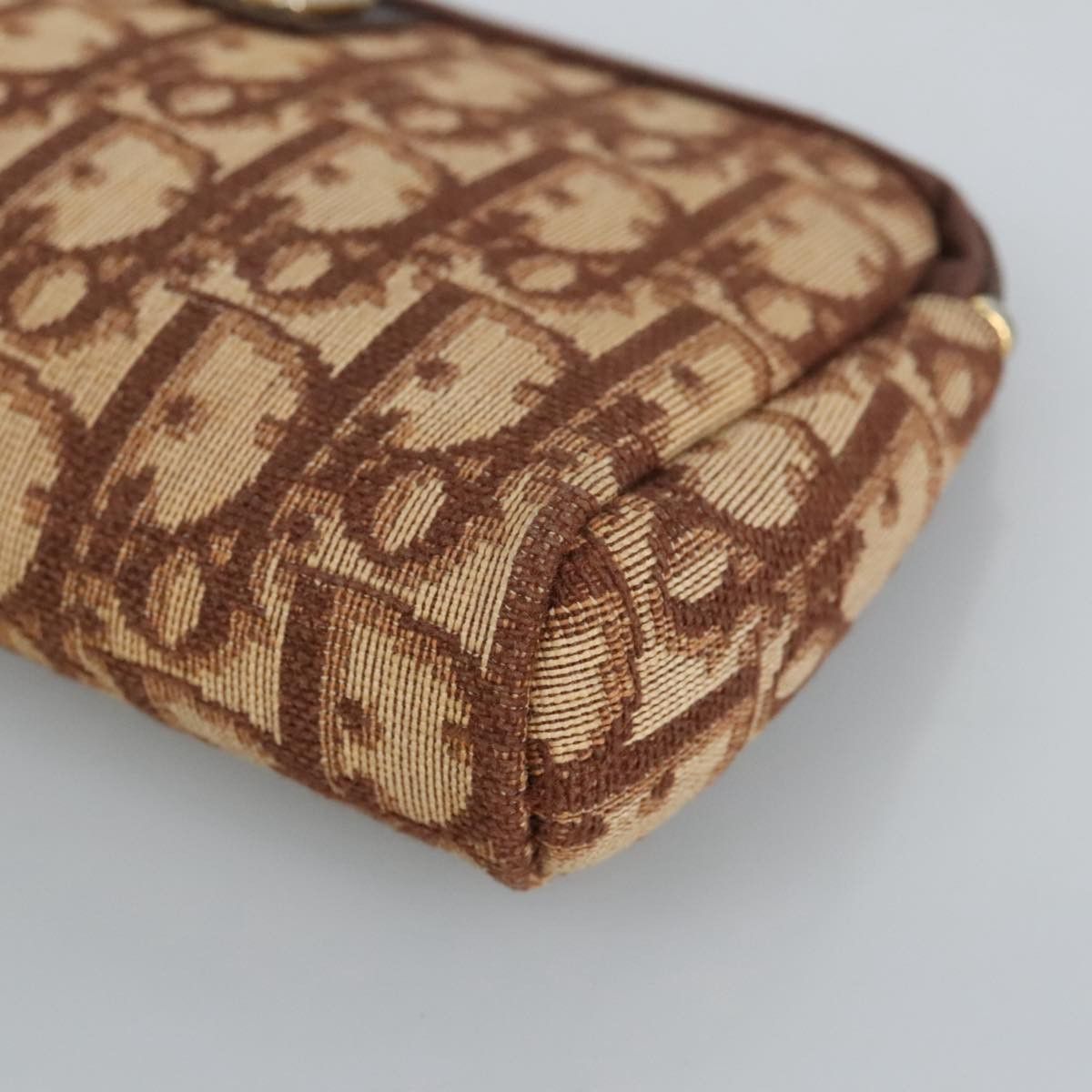 Dior Oblique Brown Canvas Clutch Bag (Pre-Owned) Size ONE SIZE - 8 Thumbnail
