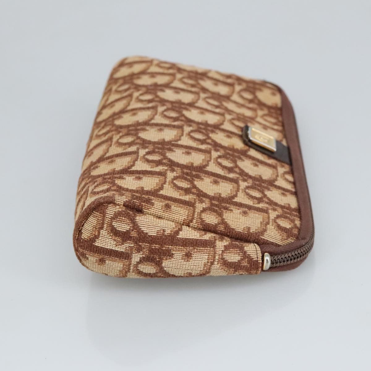 Dior Oblique Brown Canvas Clutch Bag (Pre-Owned) Size ONE SIZE - 4 Thumbnail