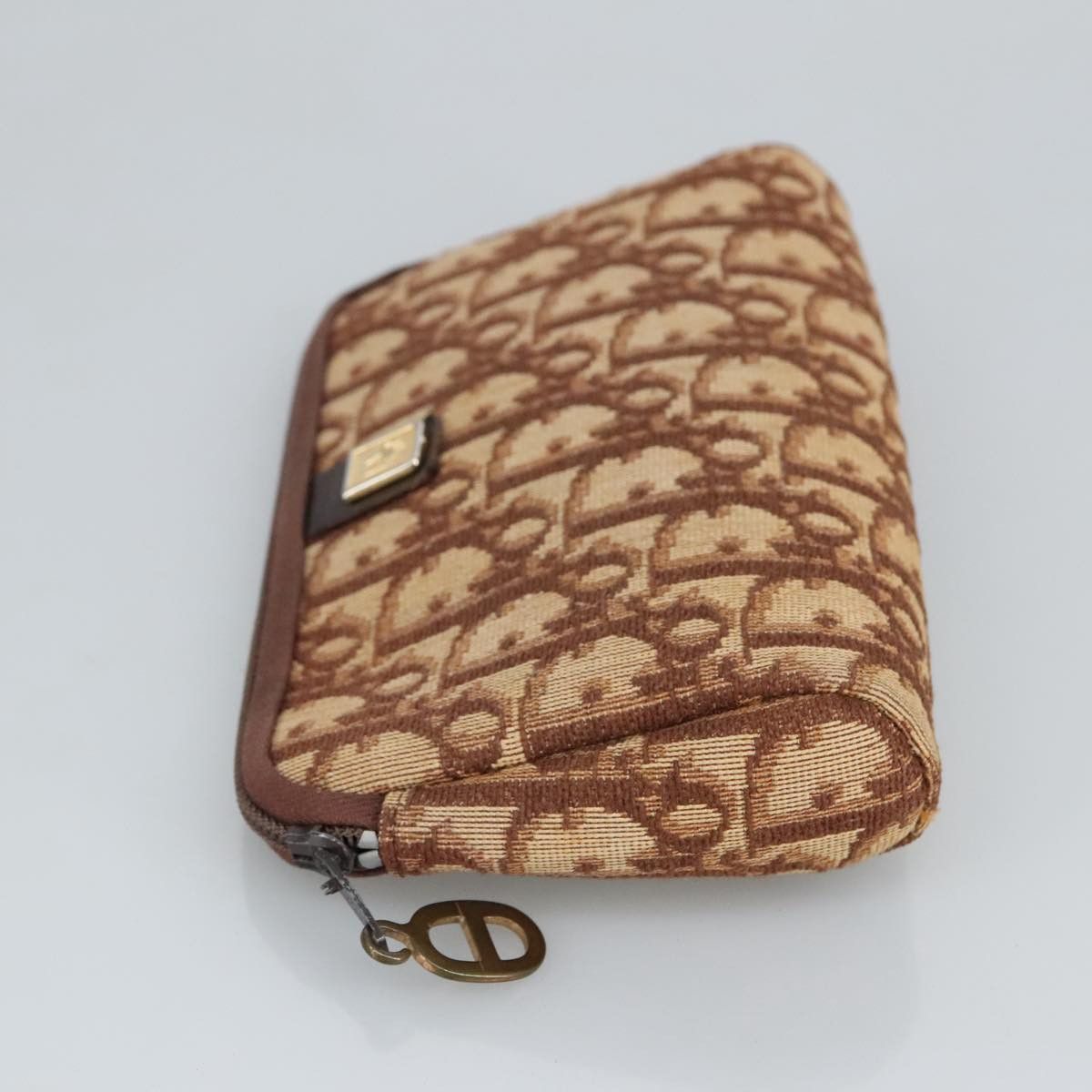Dior Oblique Brown Canvas Clutch Bag (Pre-Owned) Size ONE SIZE - 5 Thumbnail