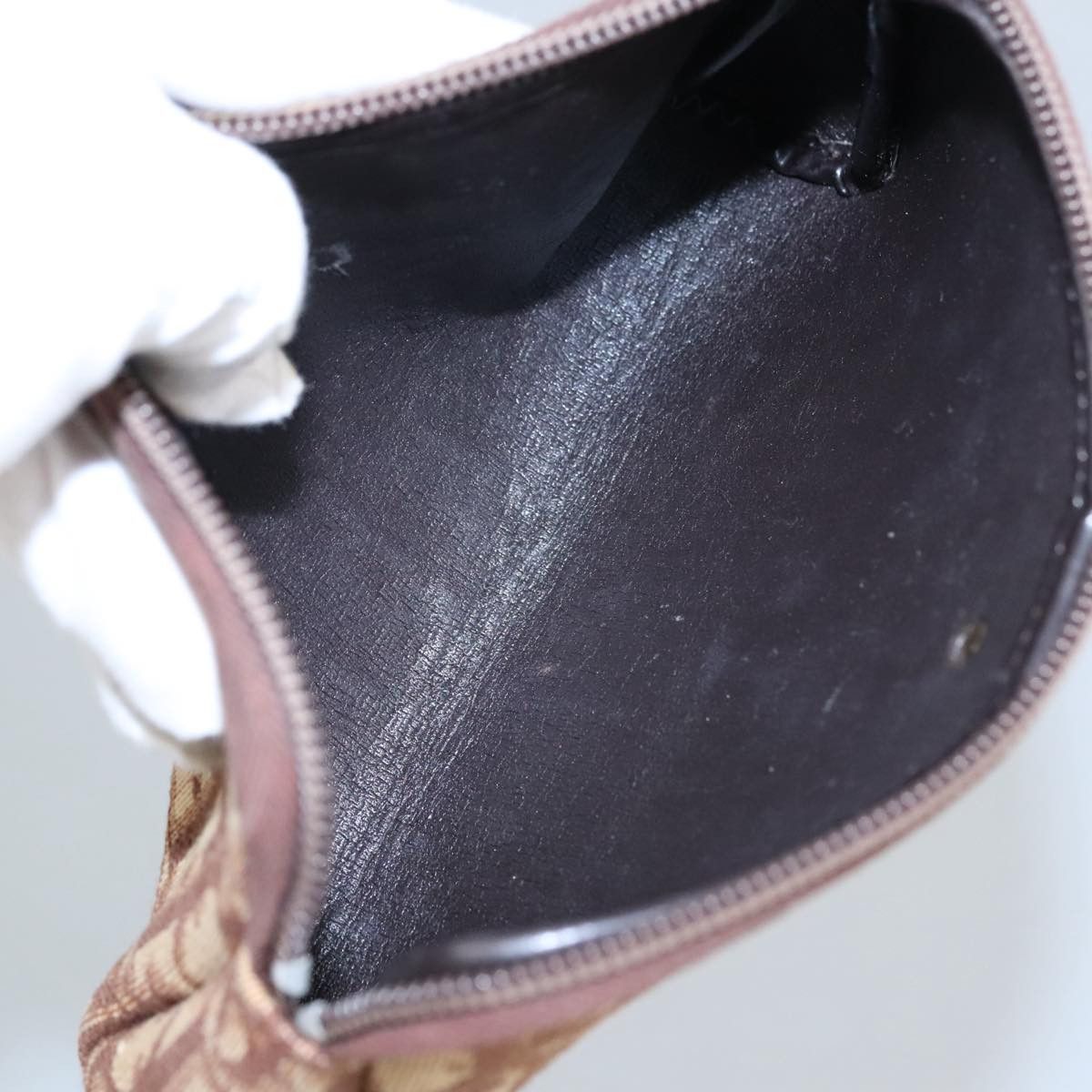 Dior Oblique Brown Canvas Clutch Bag (Pre-Owned) Size ONE SIZE - 15 Thumbnail