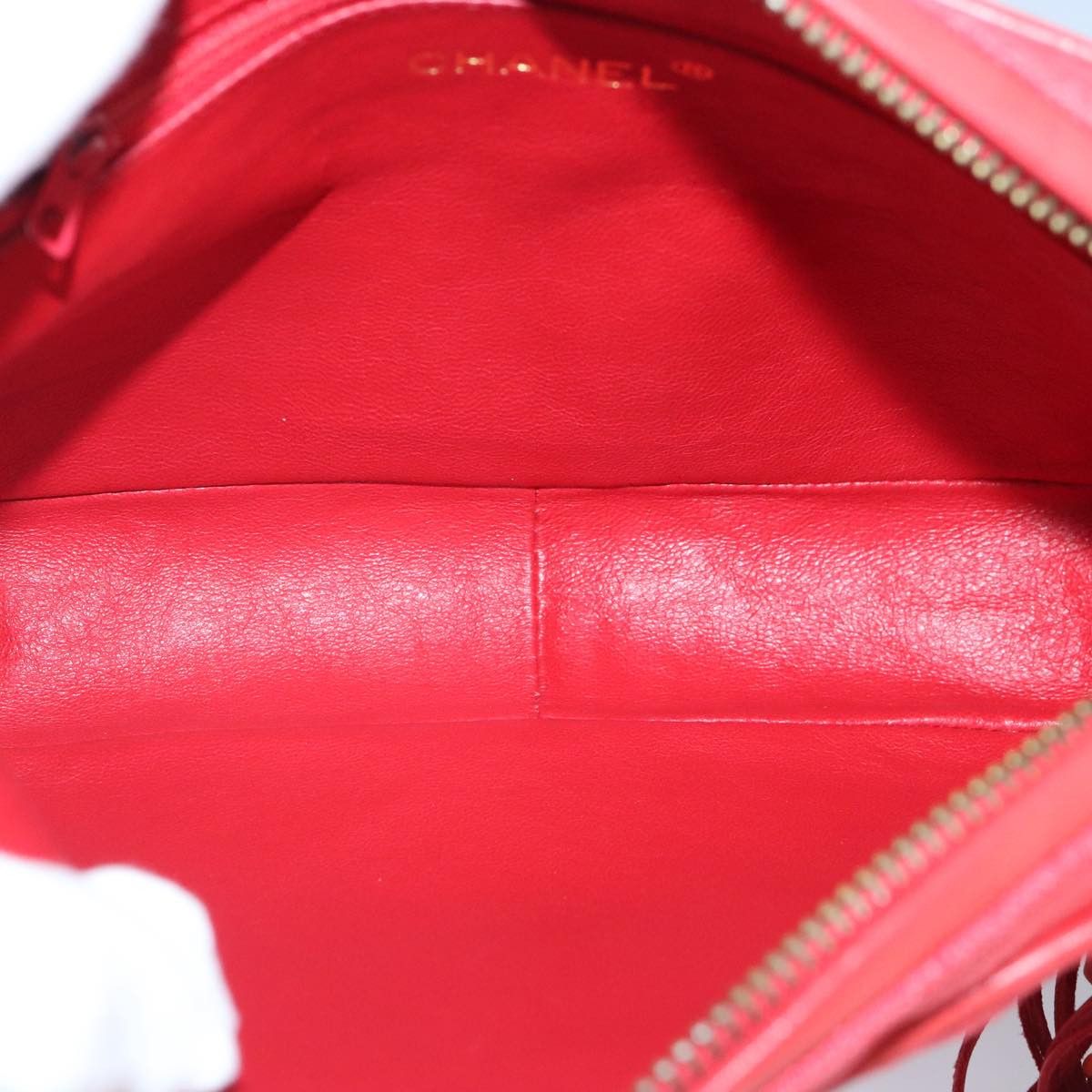 Chanel Camera Red Canvas Shoulder Bag (Pre-Owned) Size ONE SIZE - 14 Thumbnail
