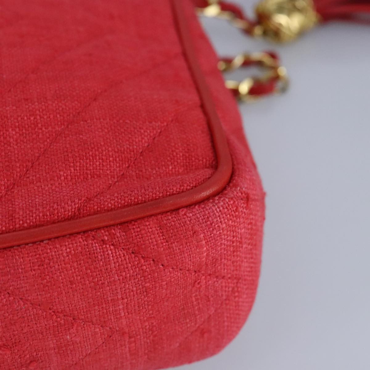 Chanel Camera Red Canvas Shoulder Bag (Pre-Owned) Size ONE SIZE - 10 Thumbnail