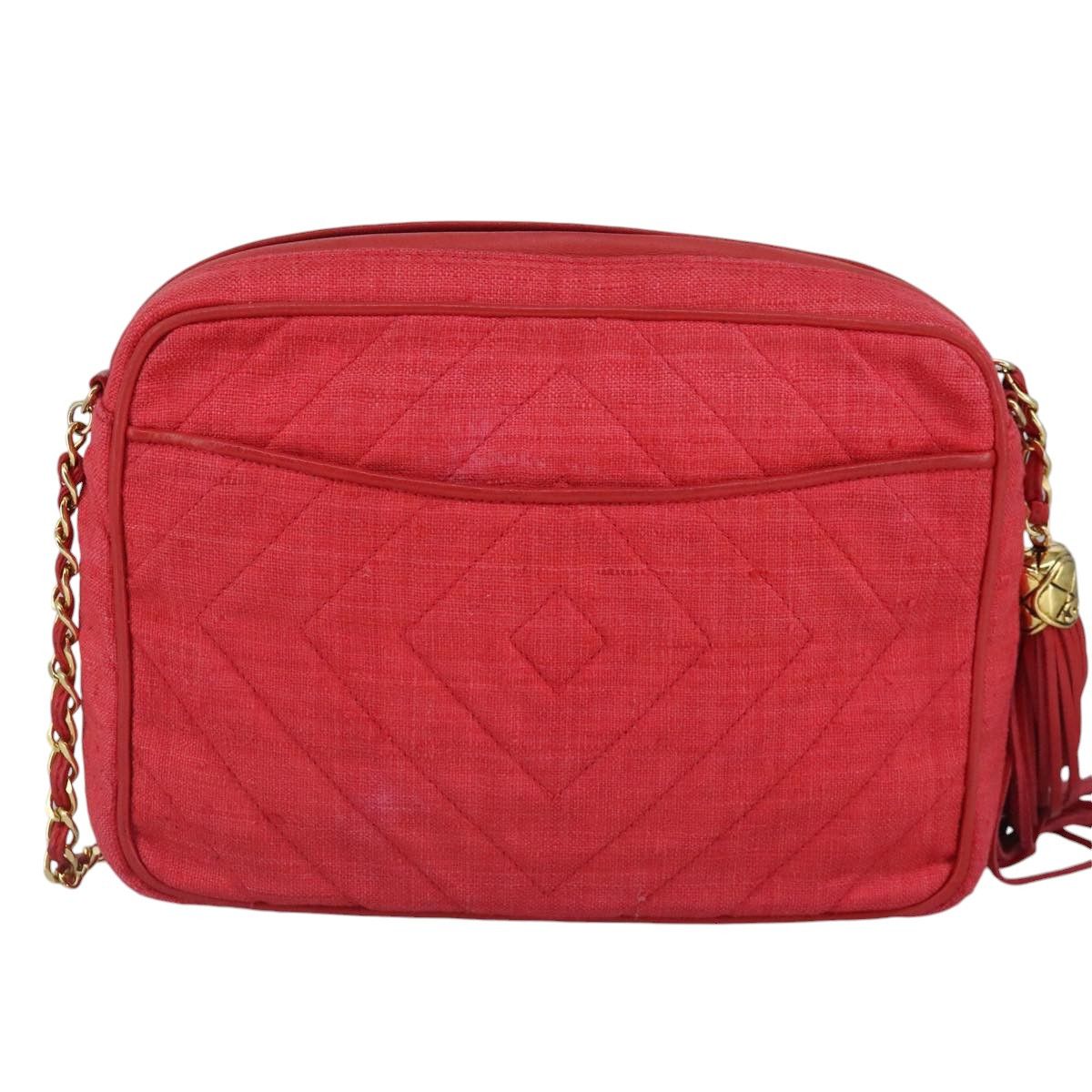 Chanel Camera Red Canvas Shoulder Bag (Pre-Owned) Size ONE SIZE - 2 Thumbnail