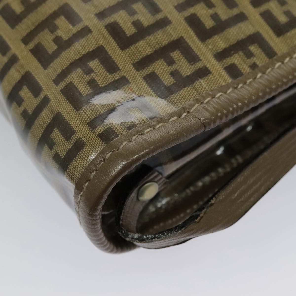 Fendi Zucchino Brown Canvas Shoulder Bag (Pre-Owned) Size ONE SIZE - 12 Thumbnail