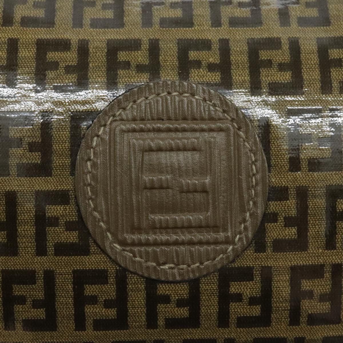 Fendi Zucchino Brown Canvas Shoulder Bag (Pre-Owned) Size ONE SIZE - 13 Thumbnail