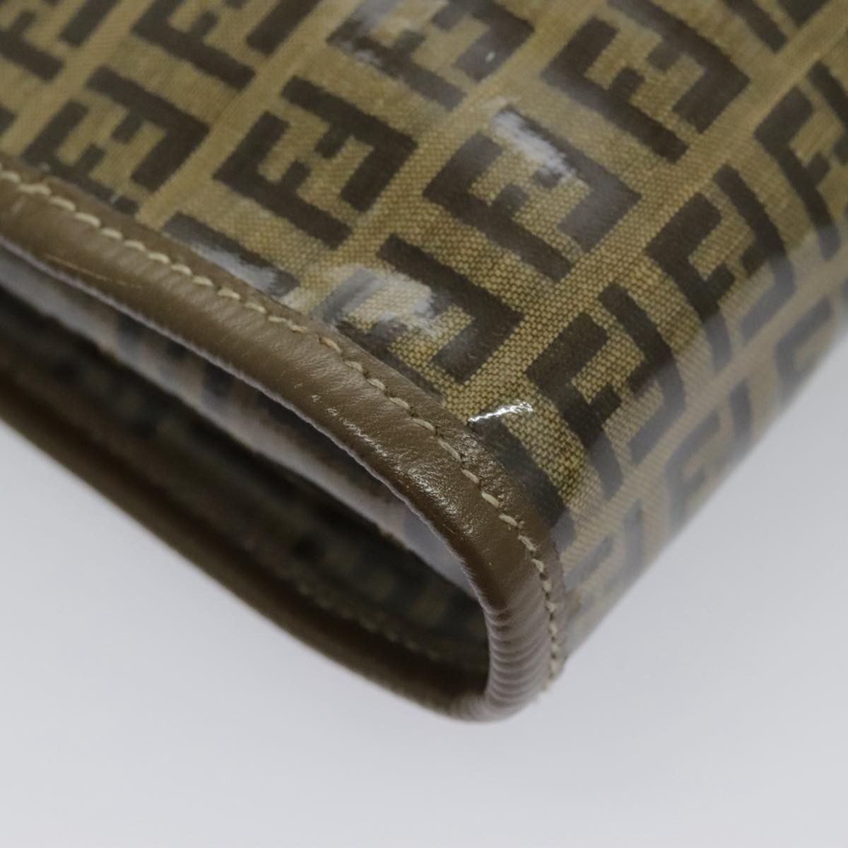 Fendi Zucchino Brown Canvas Shoulder Bag (Pre-Owned) Size ONE SIZE - 11 Thumbnail
