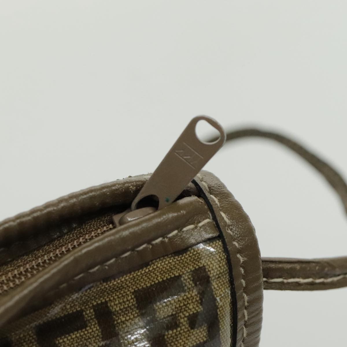 Fendi Zucchino Brown Canvas Shoulder Bag (Pre-Owned) Size ONE SIZE - 16 Thumbnail