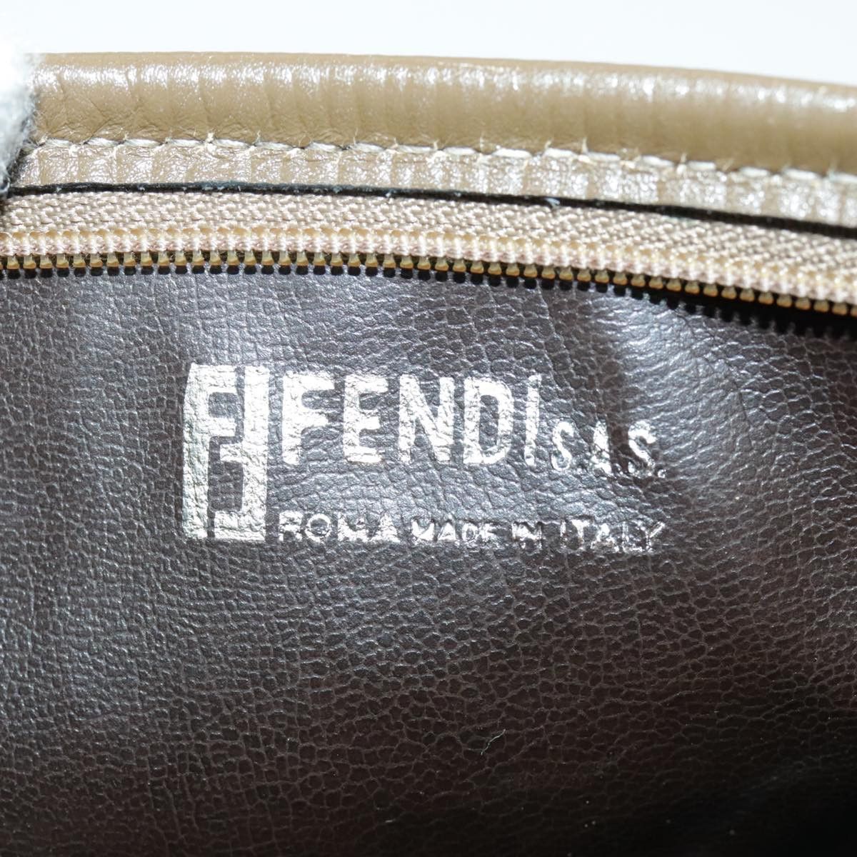 Fendi Zucchino Brown Canvas Shoulder Bag (Pre-Owned) Size ONE SIZE - 17 Thumbnail