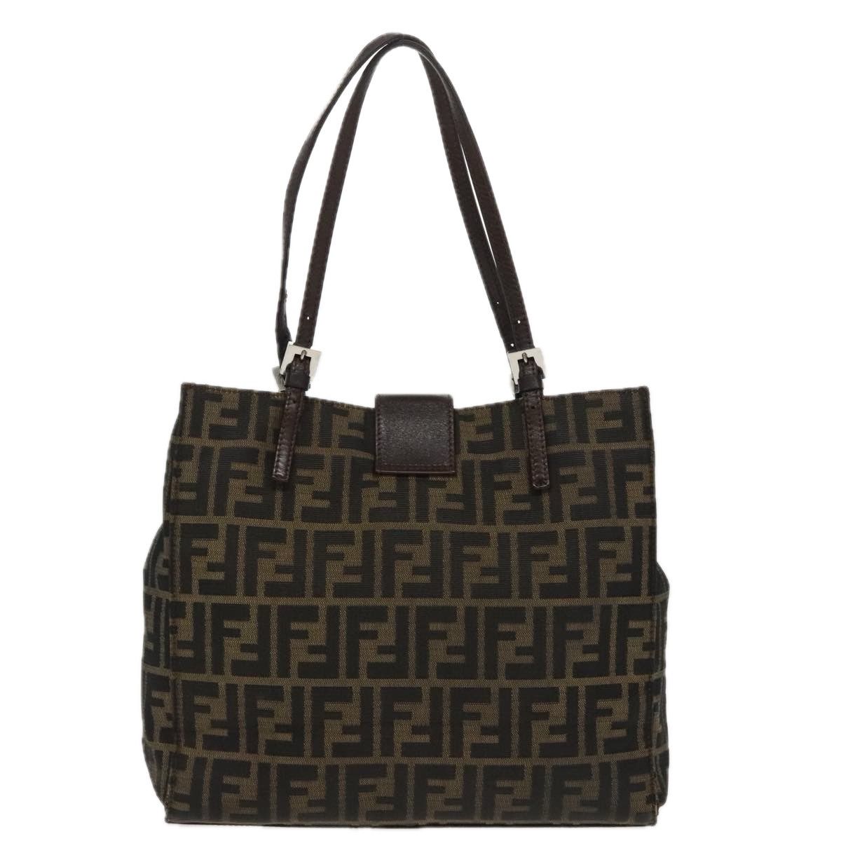 Fendi Mamma Baguette Brown Canvas Shoulder Bag (Pre-Owned) Size ONE SIZE - 2 Thumbnail