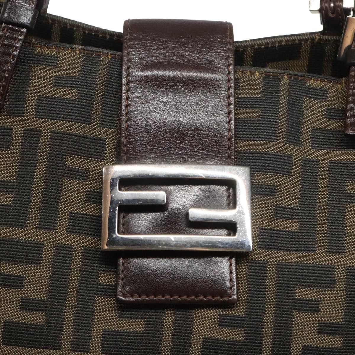 Fendi Mamma Baguette Brown Canvas Shoulder Bag (Pre-Owned) Size ONE SIZE - 11 Thumbnail