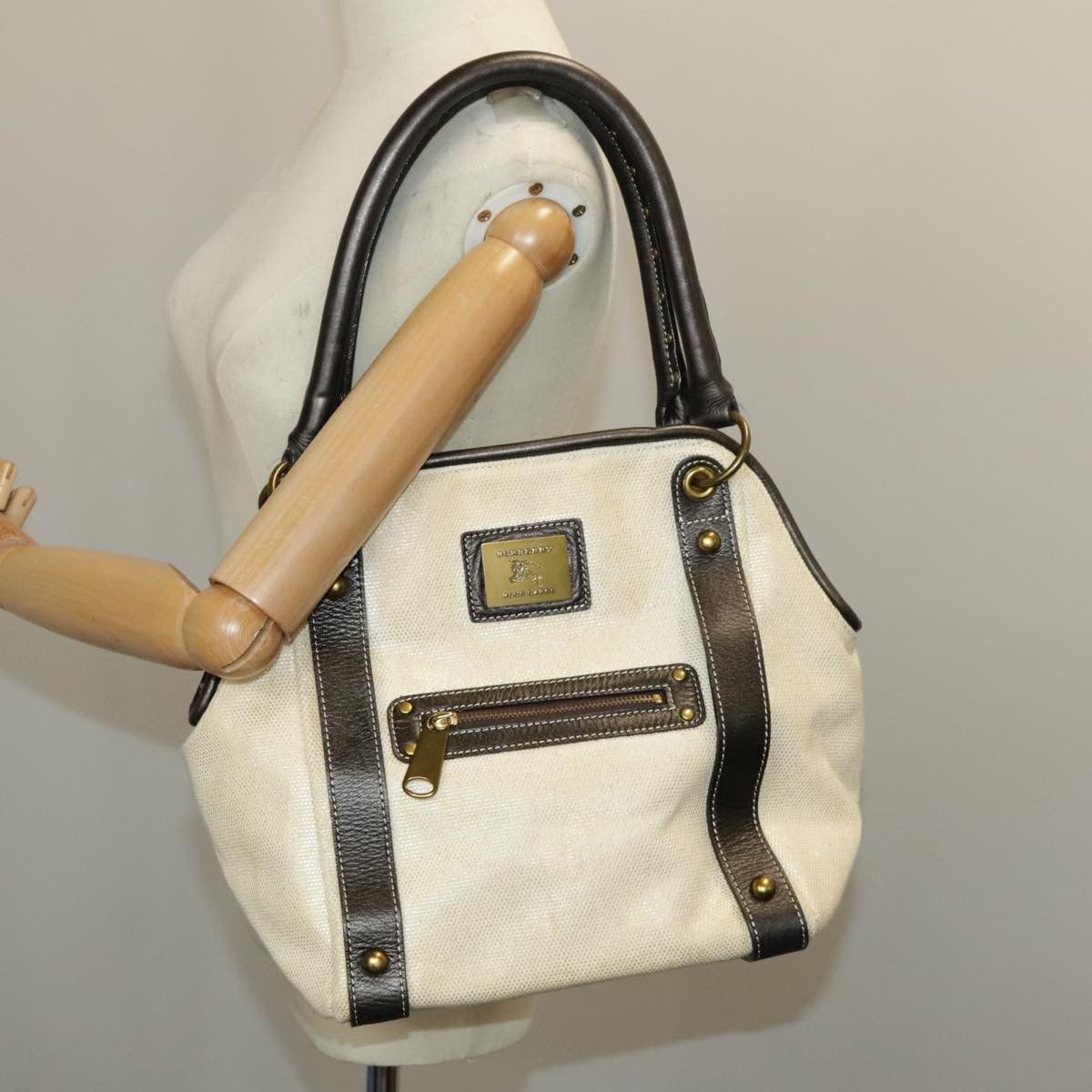 Burberry Blue Label Beige Canvas Tote Bag (Pre-Owned) Size ONE SIZE - 11 Thumbnail