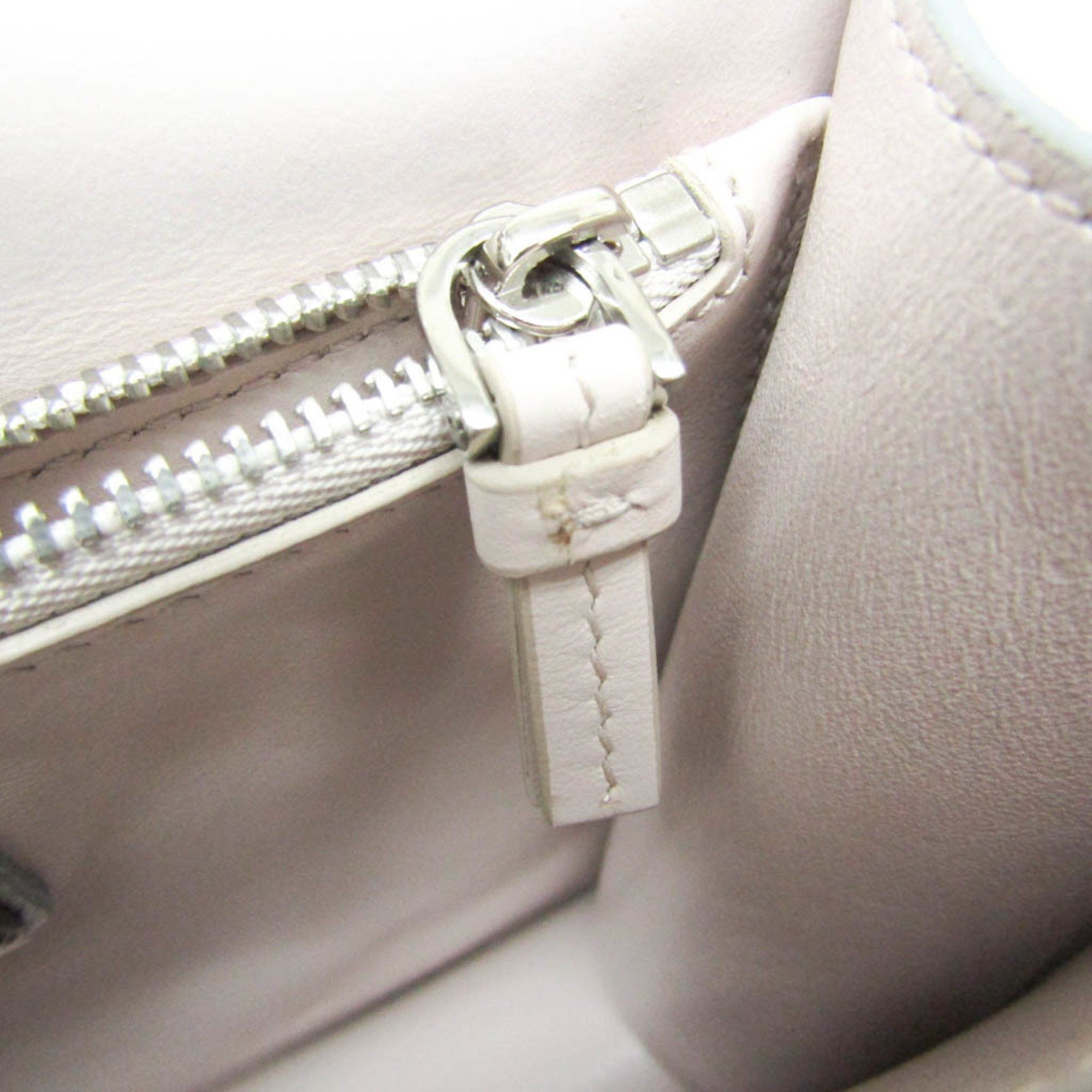 Salvatore Ferragamo Vara Silver Leather Shoulder Bag (Pre-Owned) Size ONE SIZE - 6 Thumbnail