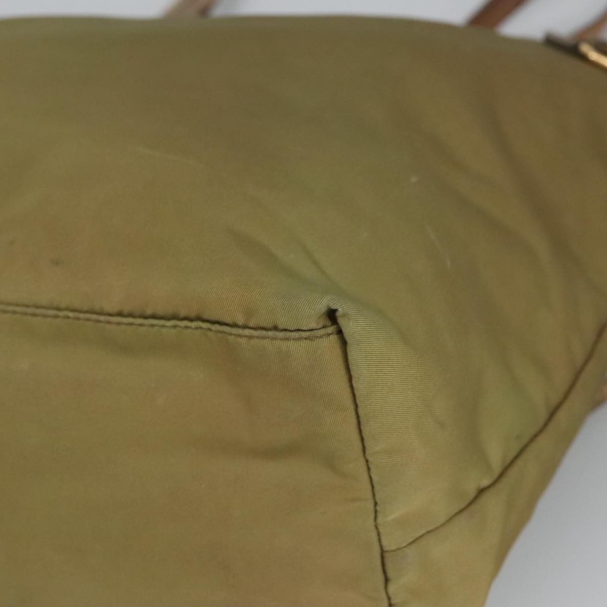 Prada Re-Nylon Khaki Synthetic Tote Bag (Pre-Owned) Size ONE SIZE - 7 Thumbnail