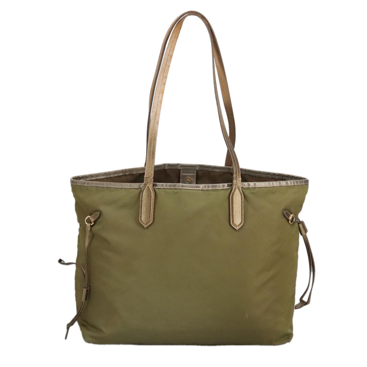 Prada Re-Nylon Khaki Synthetic Tote Bag (Pre-Owned) Size ONE SIZE - 2 Thumbnail