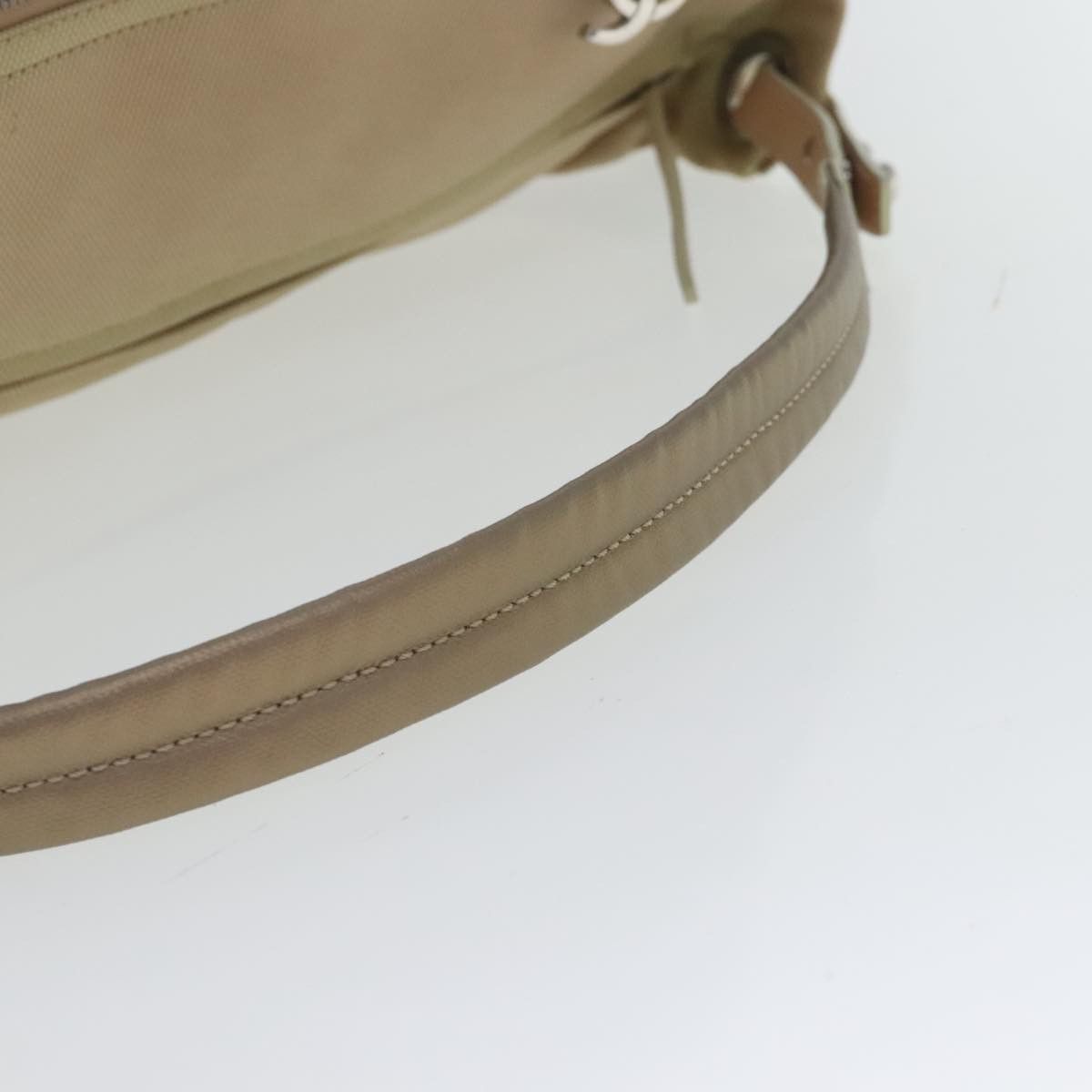Chanel Paris Biarritz Gold Canvas Shoulder Bag (Pre-Owned) Size ONE SIZE - 4 Thumbnail