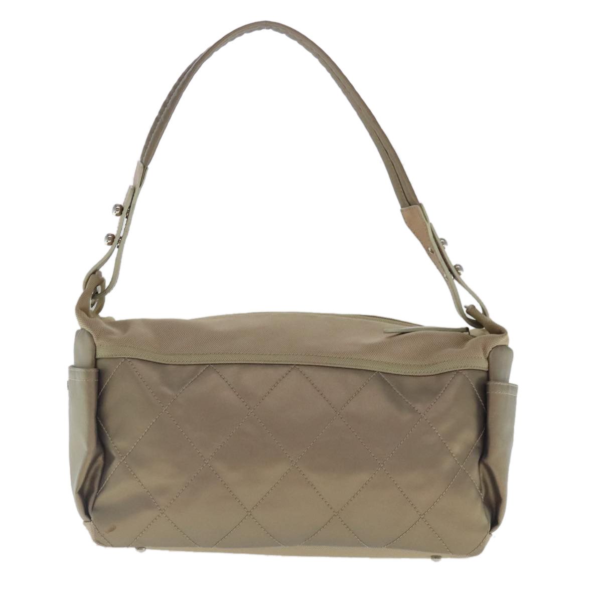 Chanel Paris Biarritz Gold Canvas Shoulder Bag (Pre-Owned) Size ONE SIZE - 2 Thumbnail