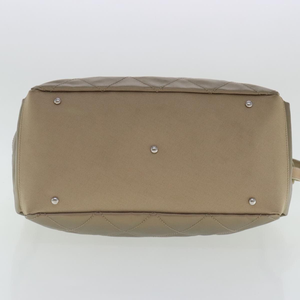 Chanel Paris Biarritz Gold Canvas Shoulder Bag (Pre-Owned) Size ONE SIZE - 5 Thumbnail