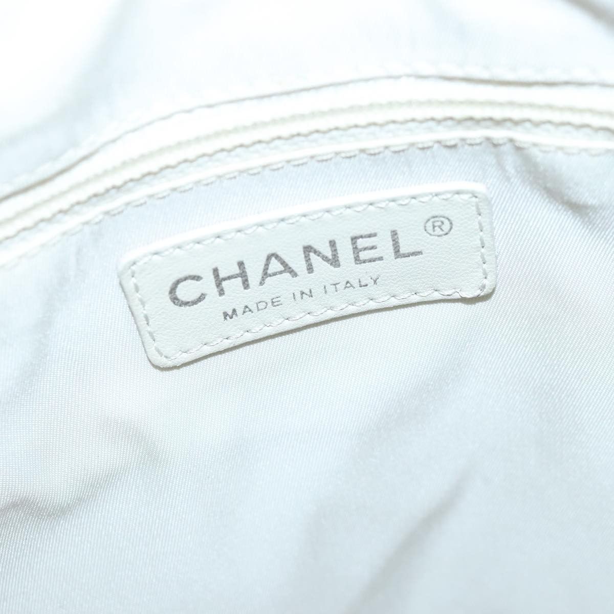Chanel Paris Biarritz Gold Canvas Shoulder Bag (Pre-Owned) Size ONE SIZE - 12 Thumbnail