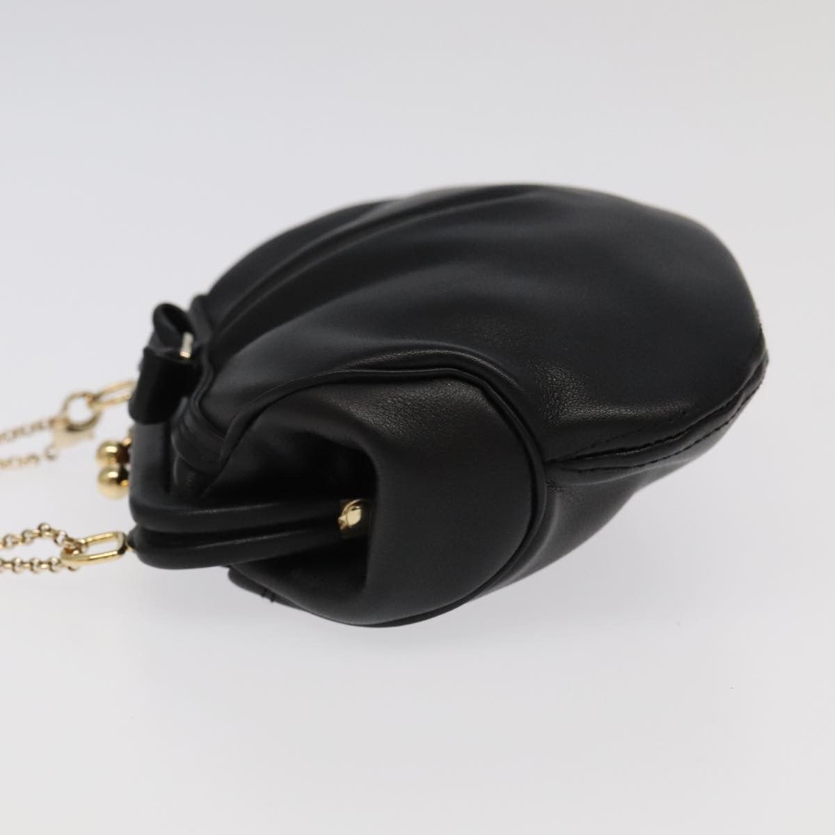 Salvatore Ferragamo Vara Black Leather Shoulder Bag (Pre-Owned) Size ONE SIZE - 4 Thumbnail